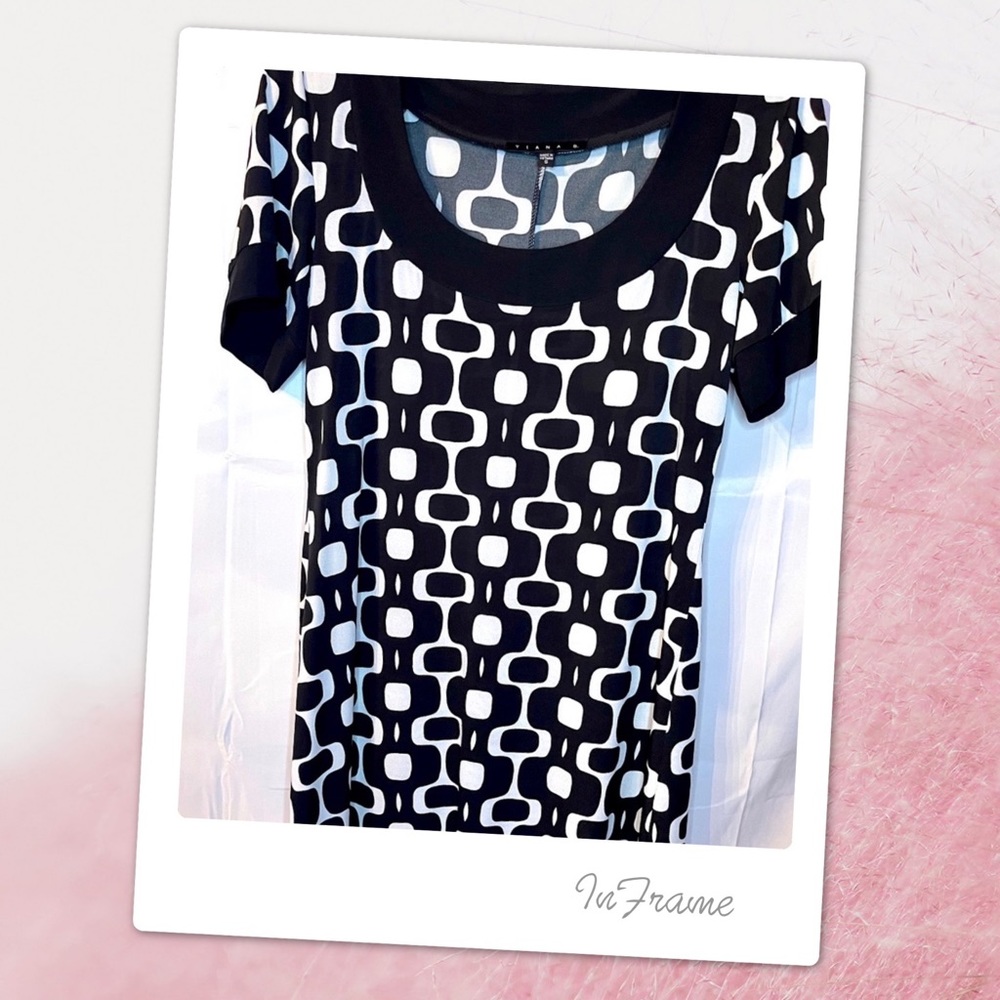 Beautiful black and white dress by Tiana B